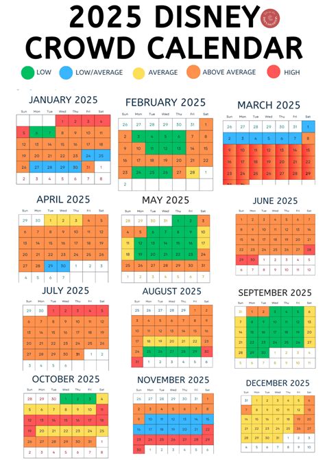 disney crowd calendar