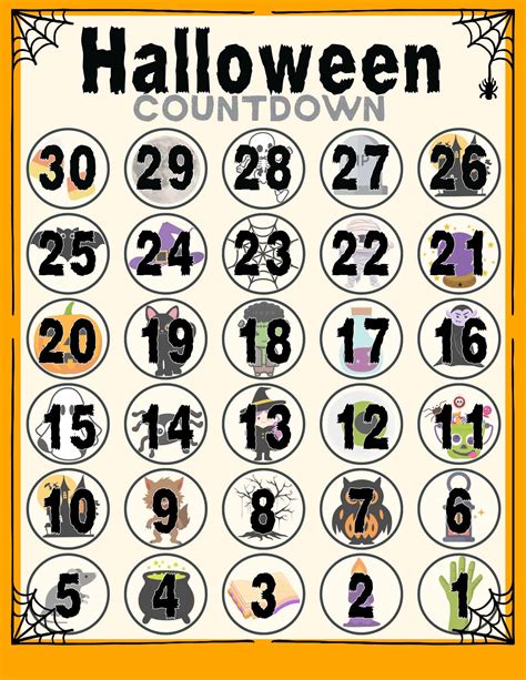 halloween countdown calendar