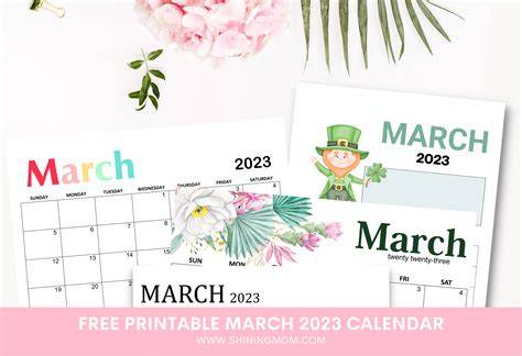 march calendar ideas