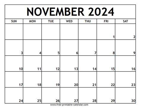 november 2024 calendar printable