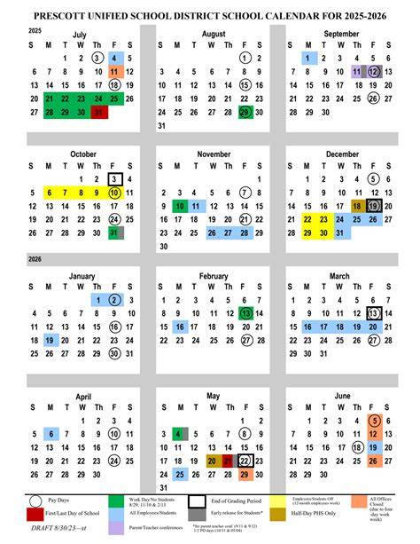 thomas school district calendar