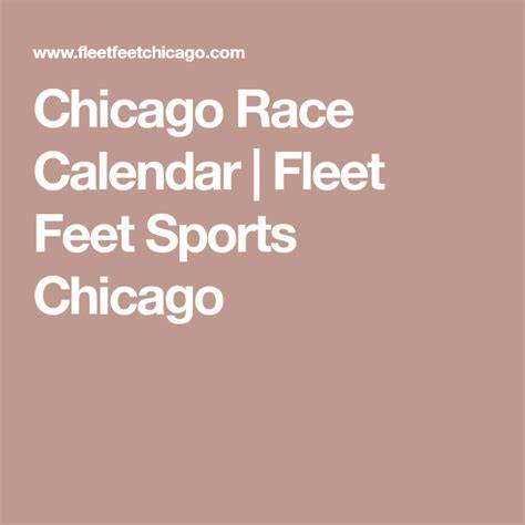 Chicago Race Calendar