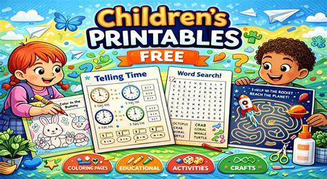 Childrens Printables