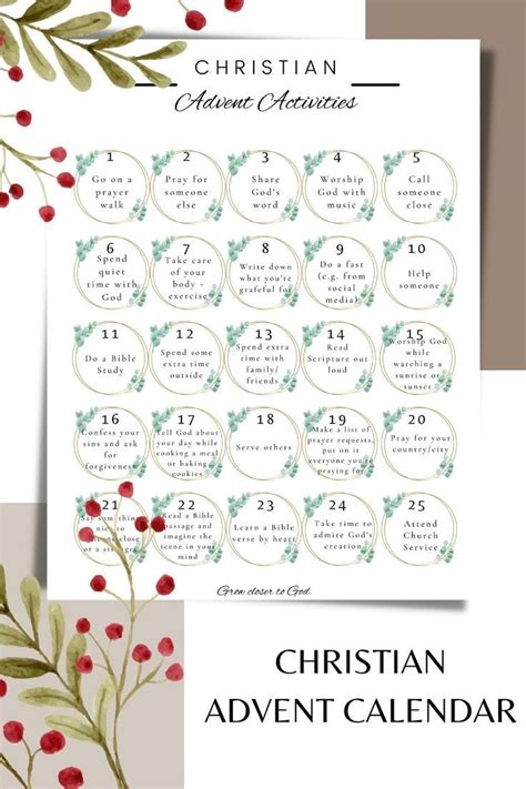 Christian Advent Calendar