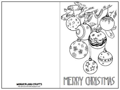 Christmas Card Coloring Pages