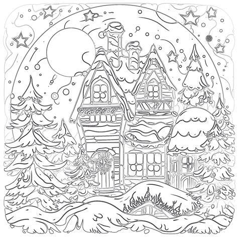 Christmas Coloring Book Pages For Adults