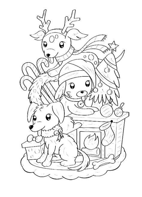 Christmas Coloring Pages Animals