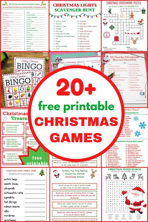 Christmas Games Free Printable