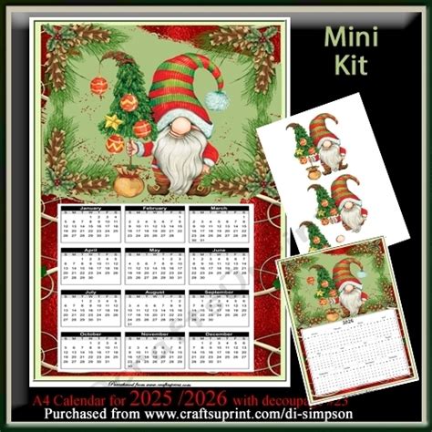 Christmas Gnome Calendar