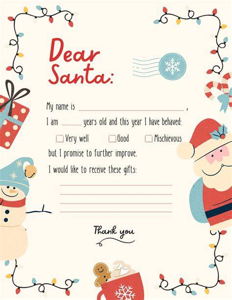 Christmas Letter Printable Templates