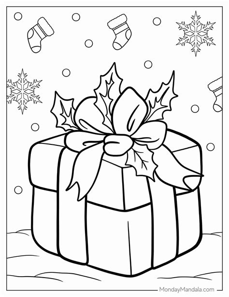 Christmas Present Coloring Pages Printable