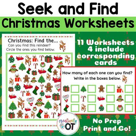 Christmas Seek And Find Printable