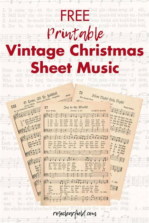 Christmas Sheet Music Free Printable