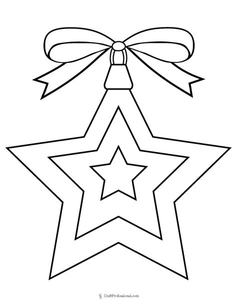 Christmas Star Pictures To Color