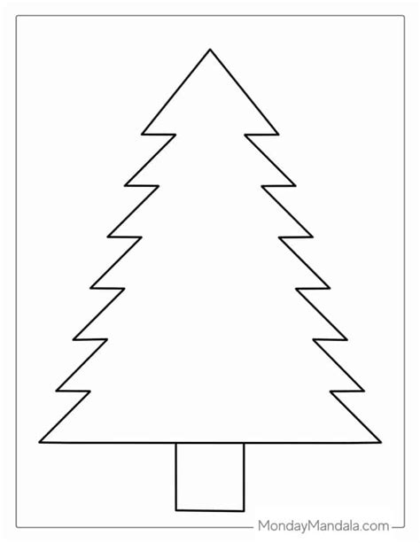 Christmas Tree Coloring Page Pdf