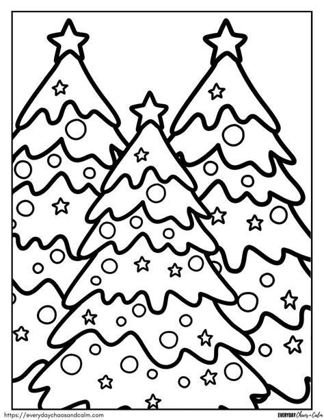 Christmas Tree Coloring Sheets Free