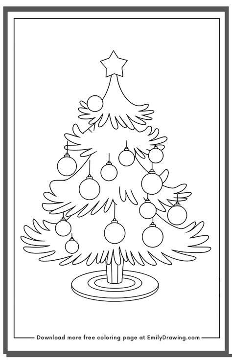 Christmas Tree To Color Free