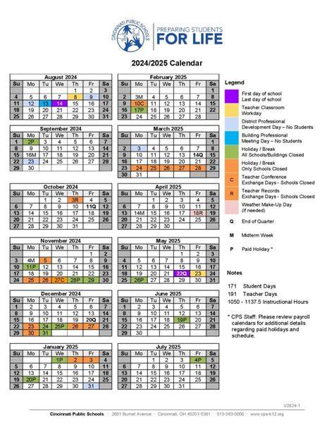 Cincinnati Public Schools Calendar 23 24