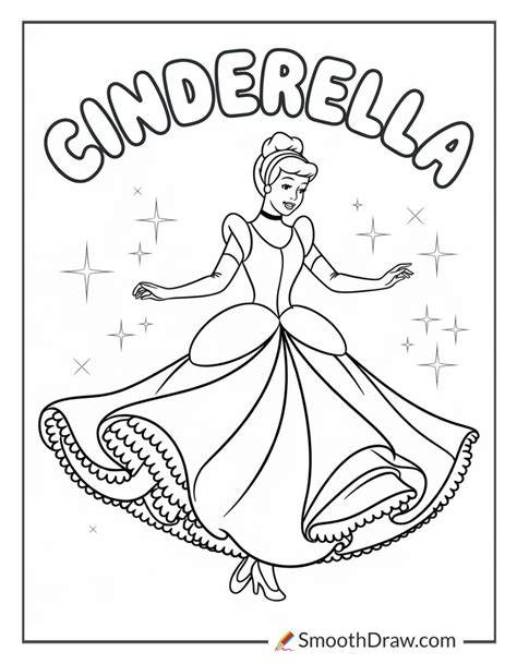 Cinderella Coloring Pages Free Printable