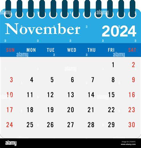 november calendar 2024