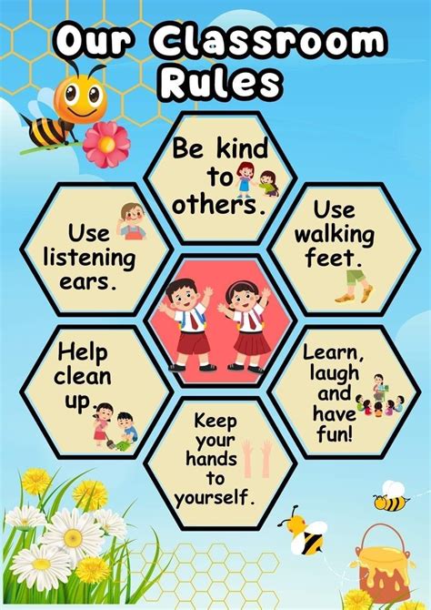 Classroom Rules For Preschool Printables