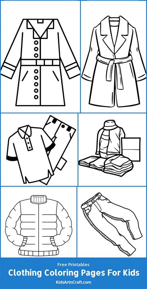 Clothing Pictures To Color