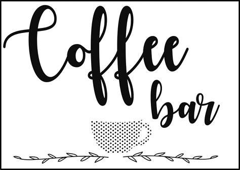 Coffee Bar Sign Printable