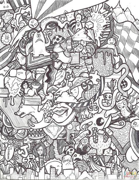 Collage Coloring Sheets