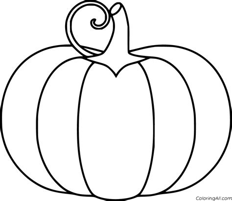 Color A Pumpkin Printable Page