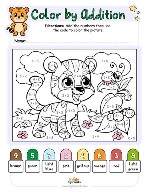Color By Adding Worksheets