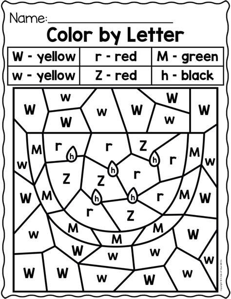 Color By Alphabet Coloring Pages