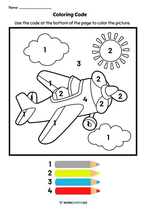 Color By Code Worksheets