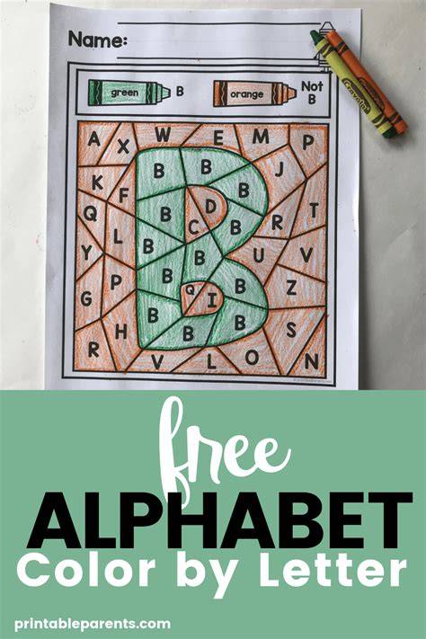 Color By Letter Printable