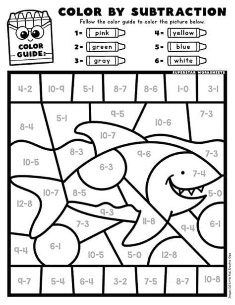 Color By Number Addition And Subtraction Pdf Free