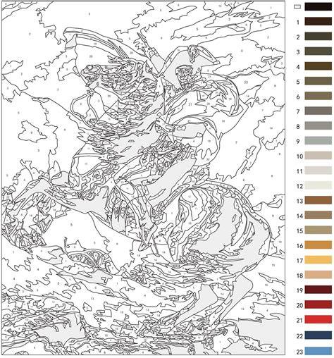 Color By Number Adults Printables