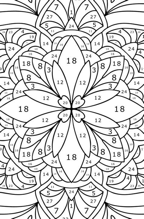 Color By Number For Adults