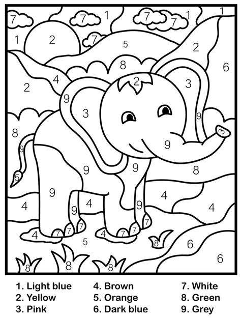 Color By Number Printable For Kids