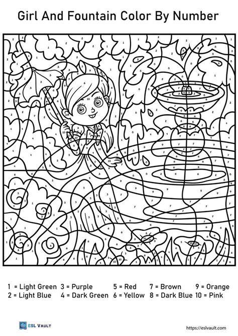 Color By Number Printables Pdf