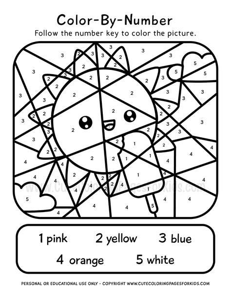 Color By Number Printables
