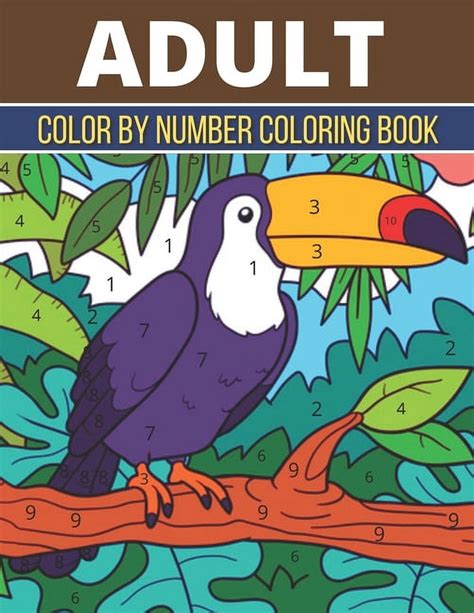 Color By Numbers Adult Coloring Book