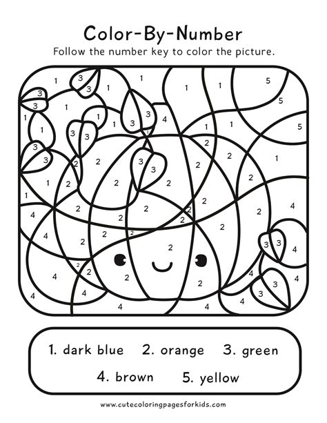 Color By Numbers For Kids