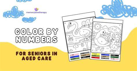 Color By Numbers For Seniors