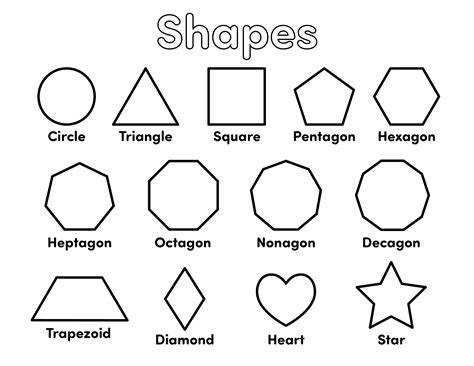 Color By Shape Free Printable