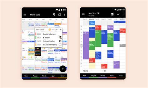 Color Coded Calendar App