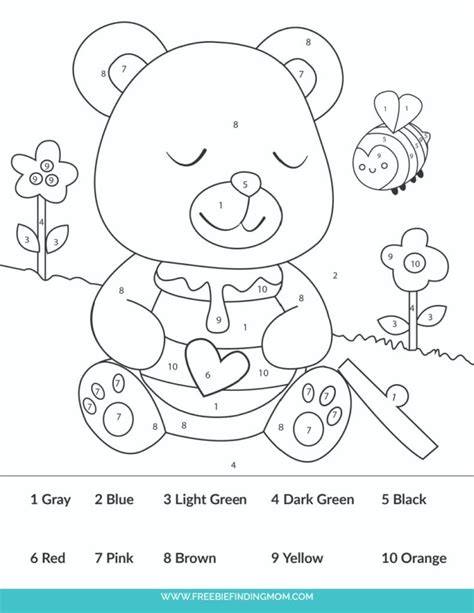 Color Number Printable