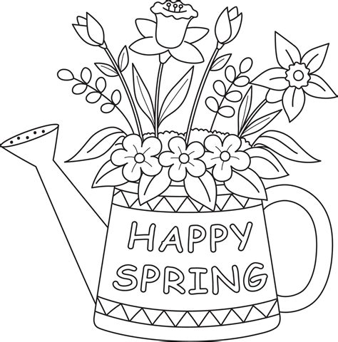 Color Pages Spring Flowers