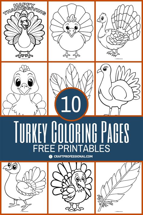 Color Turkey Printable