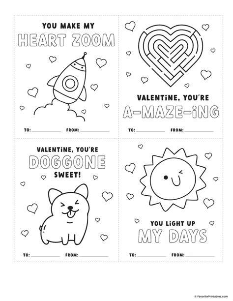 Color Valentines Cards