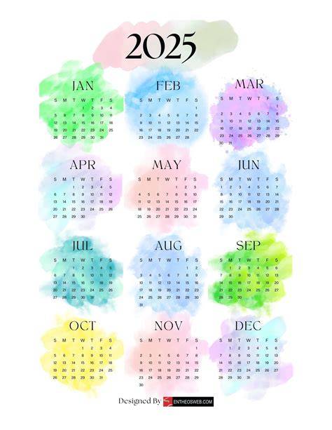 2025 calendar book