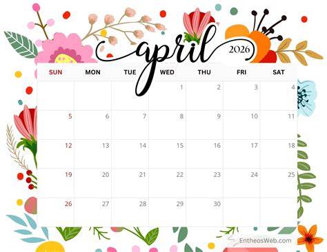 april 2025 calendar printable